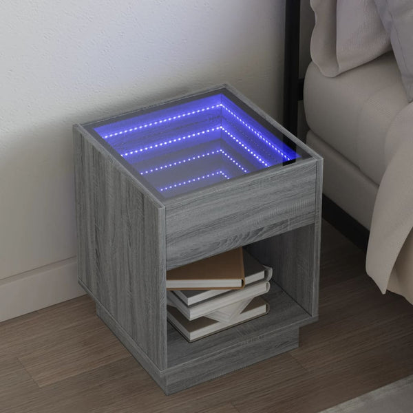 Sohvapöytä Infinity Led-Valoilla Sonoma-Tammi