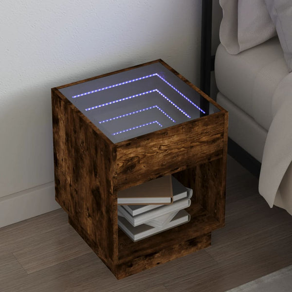 Sohvapöytä Infinity Led-Valoilla Sonoma-Tammi