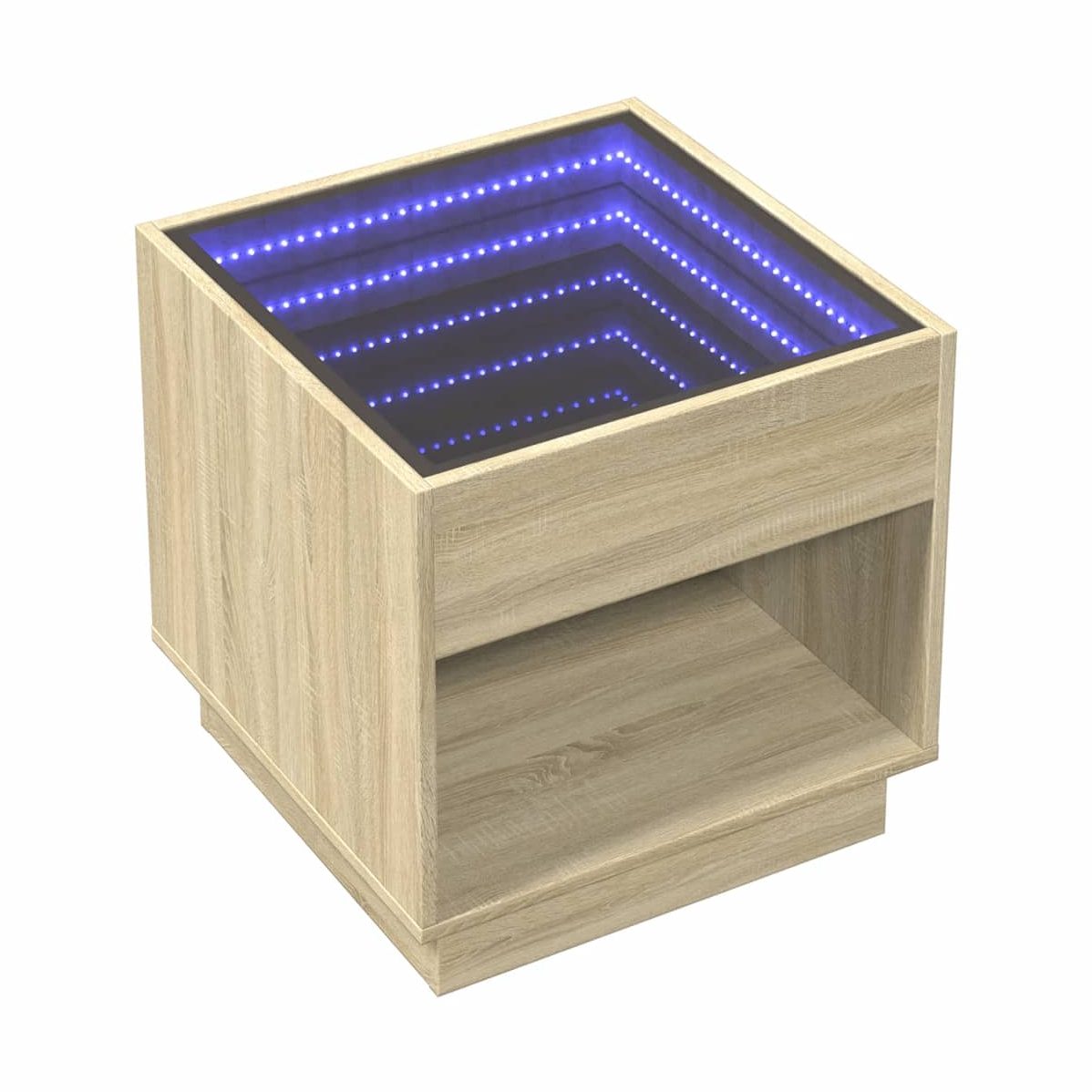 Sohvapöytä Infinity Led-Valoilla Sonoma-Tammi