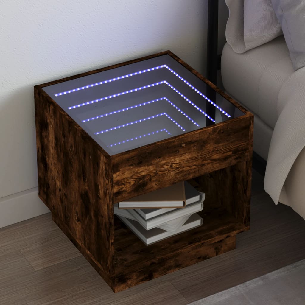 Sohvapöytä Infinity Led-Valoilla Sonoma-Tammi