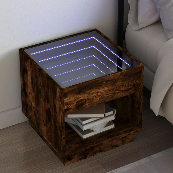 Sohvapöytä Infinity Led-Valoilla Sonoma-Tammi