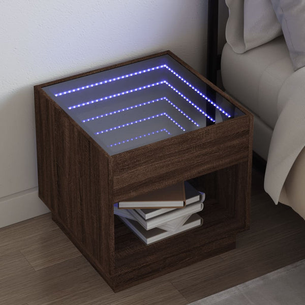 Sohvapöytä Infinity Led-Valoilla Sonoma-Tammi