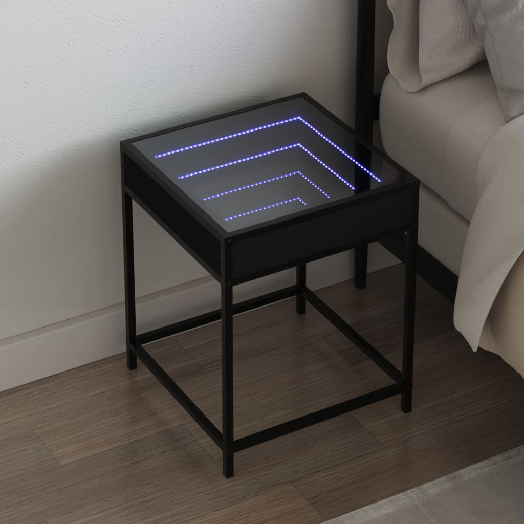 Sohvapöytä Infinity Led-Valoilla Sonoma-Tammi 40X40X51 Cm