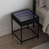 Sohvapöytä Infinity Led-Valoilla Sonoma-Tammi 40X40X51 Cm
