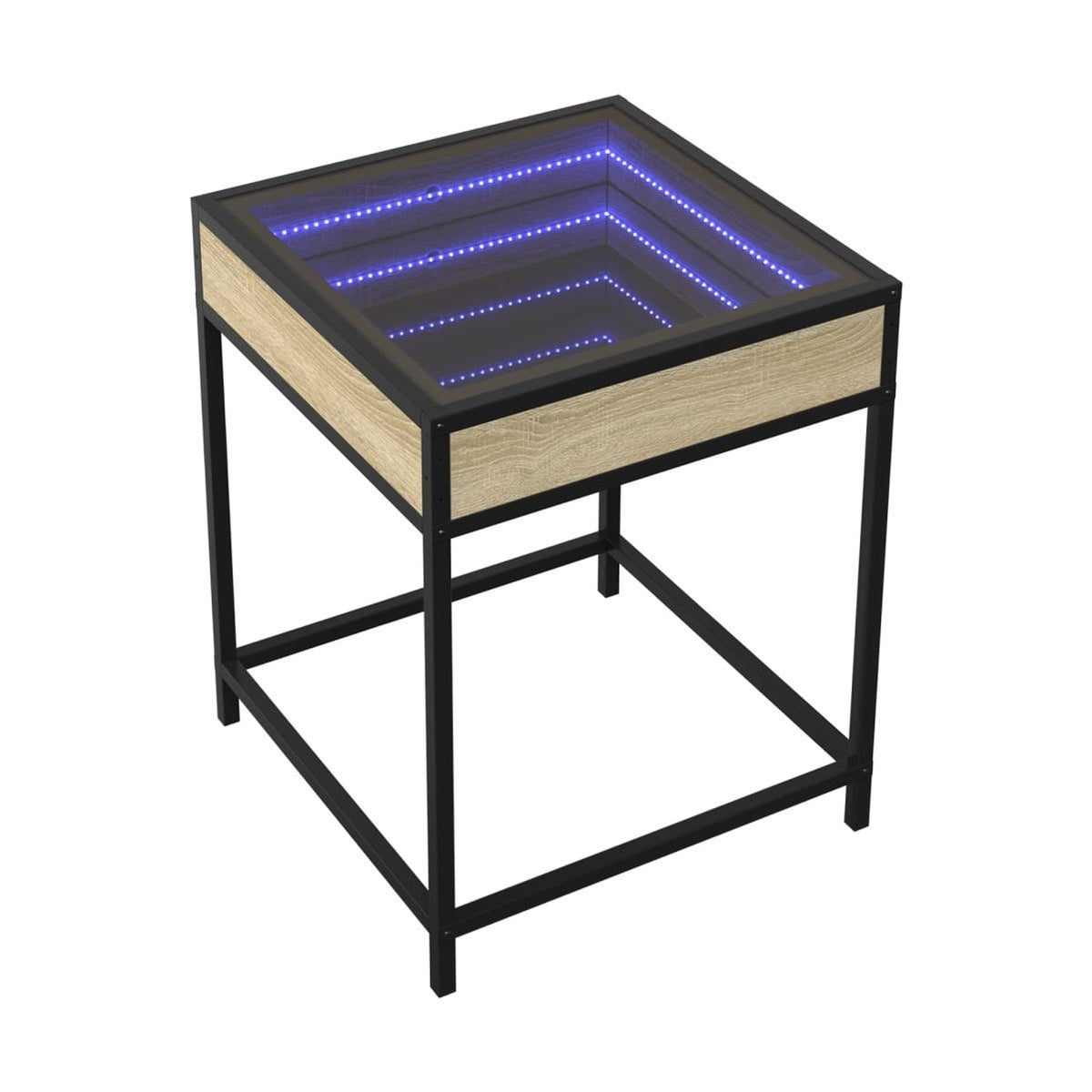 Sohvapöytä Infinity Led-Valoilla Sonoma-Tammi 40X40X51 Cm