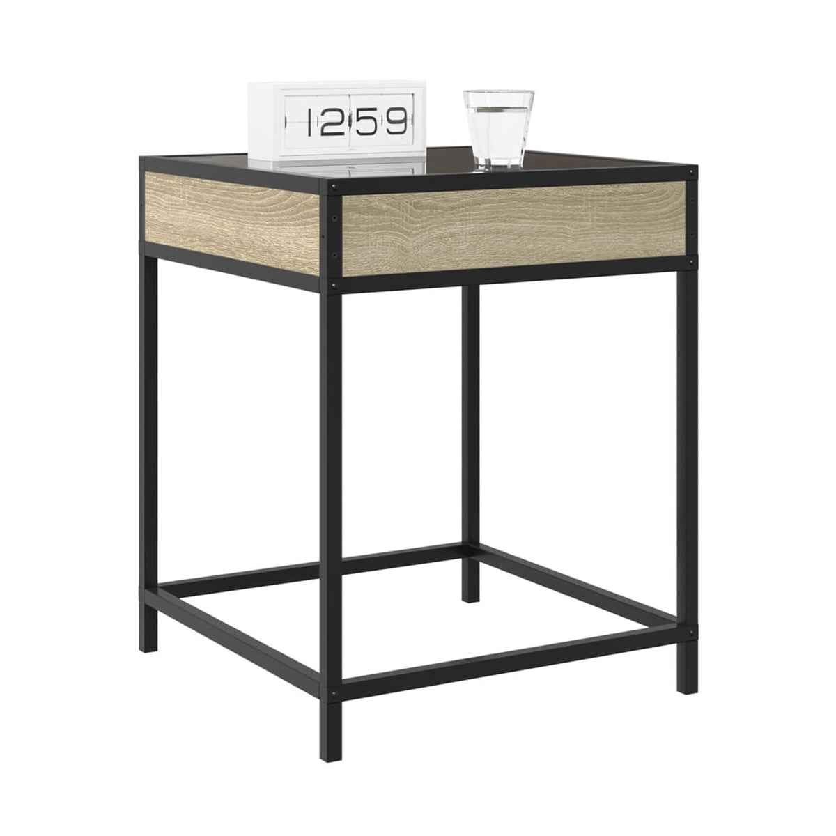 Sohvapöytä Infinity Led-Valoilla Sonoma-Tammi 40X40X51 Cm