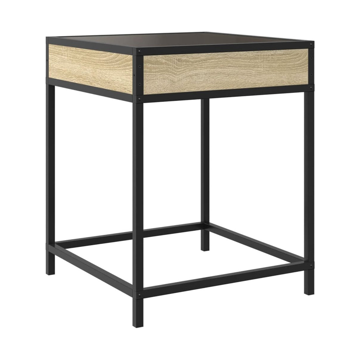 Sohvapöytä Infinity Led-Valoilla Sonoma-Tammi 40X40X51 Cm