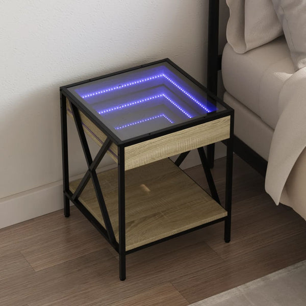 Sohvapöytä Infinity Led-Valoilla 40X40X49 Cm