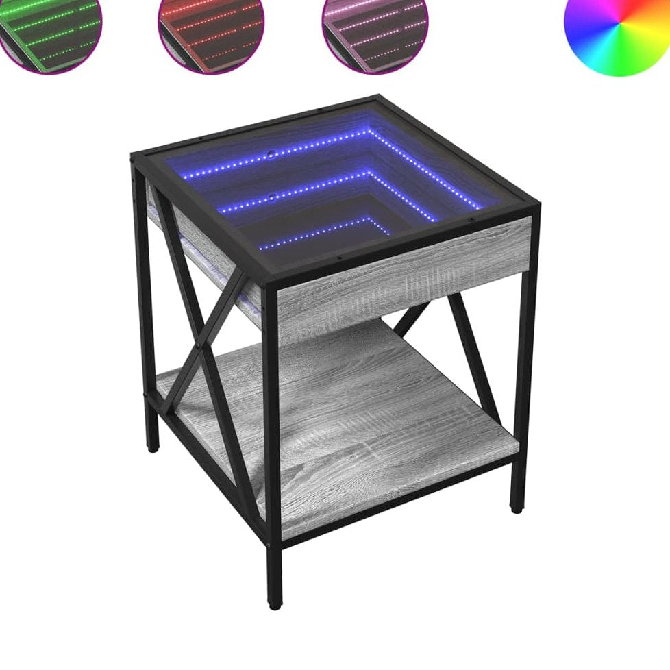 Sohvapöytä Infinity Led-Valoilla 40X40X49 Cm