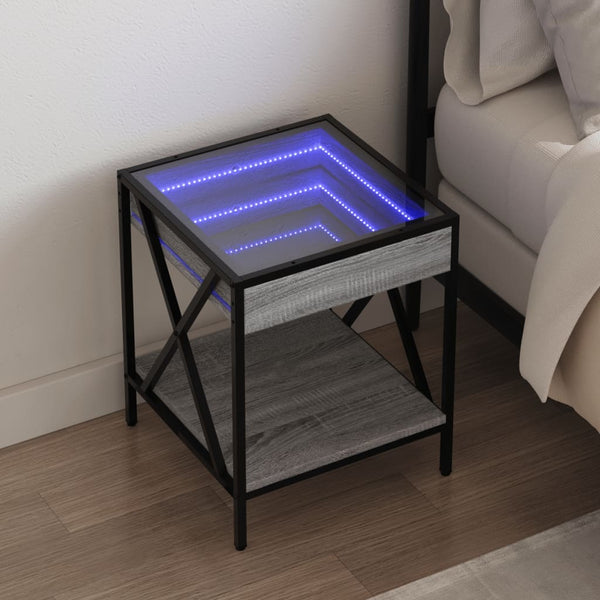 Sohvapöytä Infinity Led-Valoilla 40X40X49 Cm