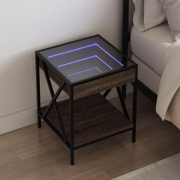 Sohvapöytä Infinity Led-Valoilla 40X40X49 Cm