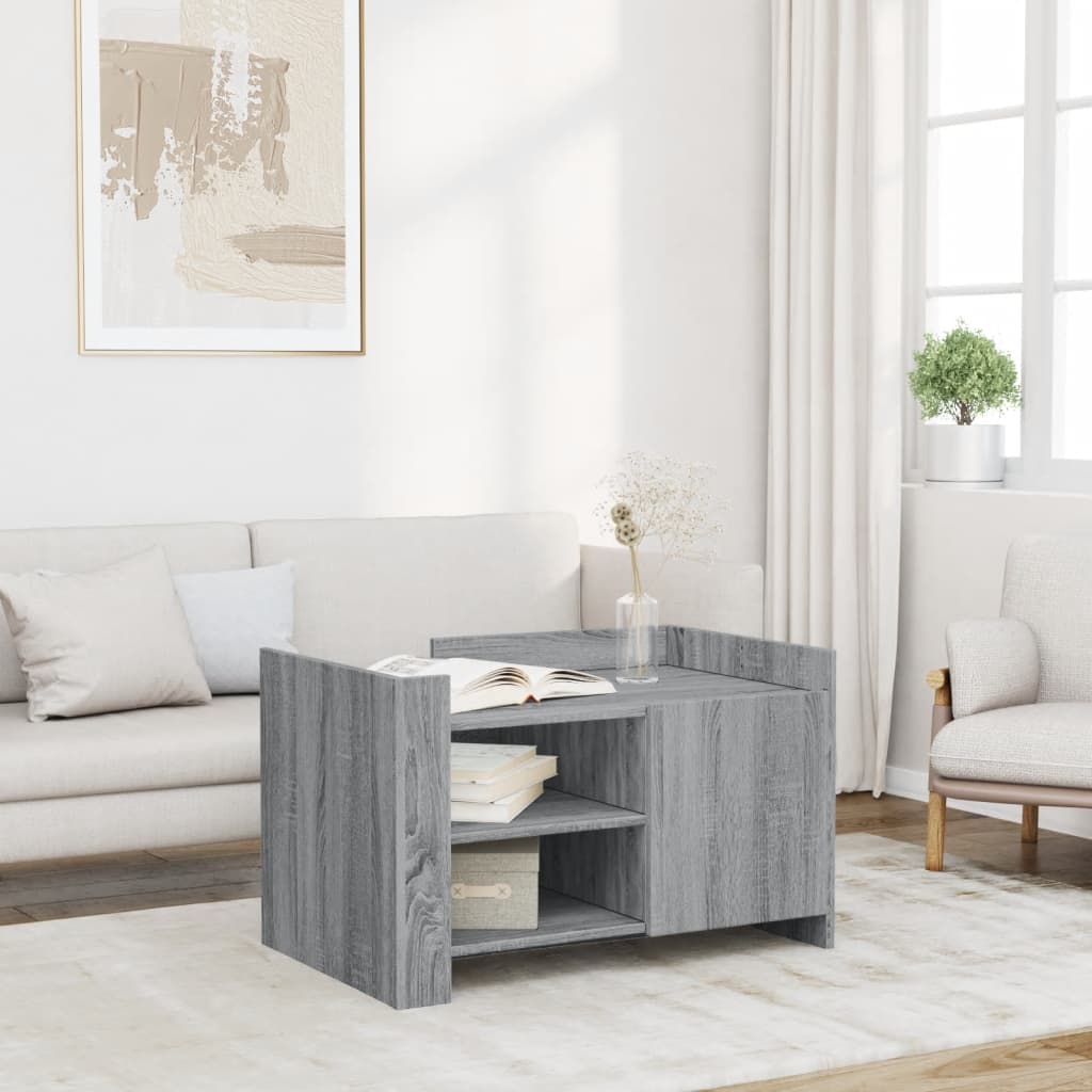 Sohvapöytä Sonoma-Tammi 80X50X50 Cm Tekninen Puu