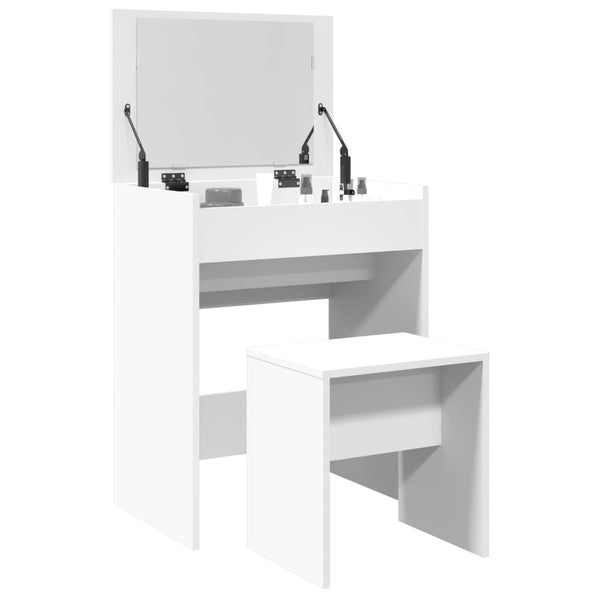 Meikkipöytä 2 Kpl 60 X 40 X 75 Cm Tekninen Puu