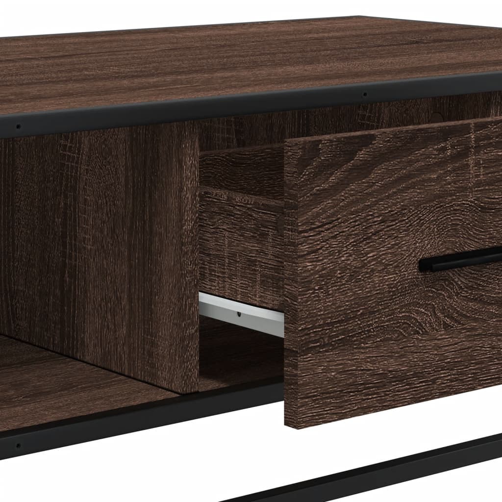 Sohvapöytä 100X57X35 Cm Tekninen Puu Ja Metalli