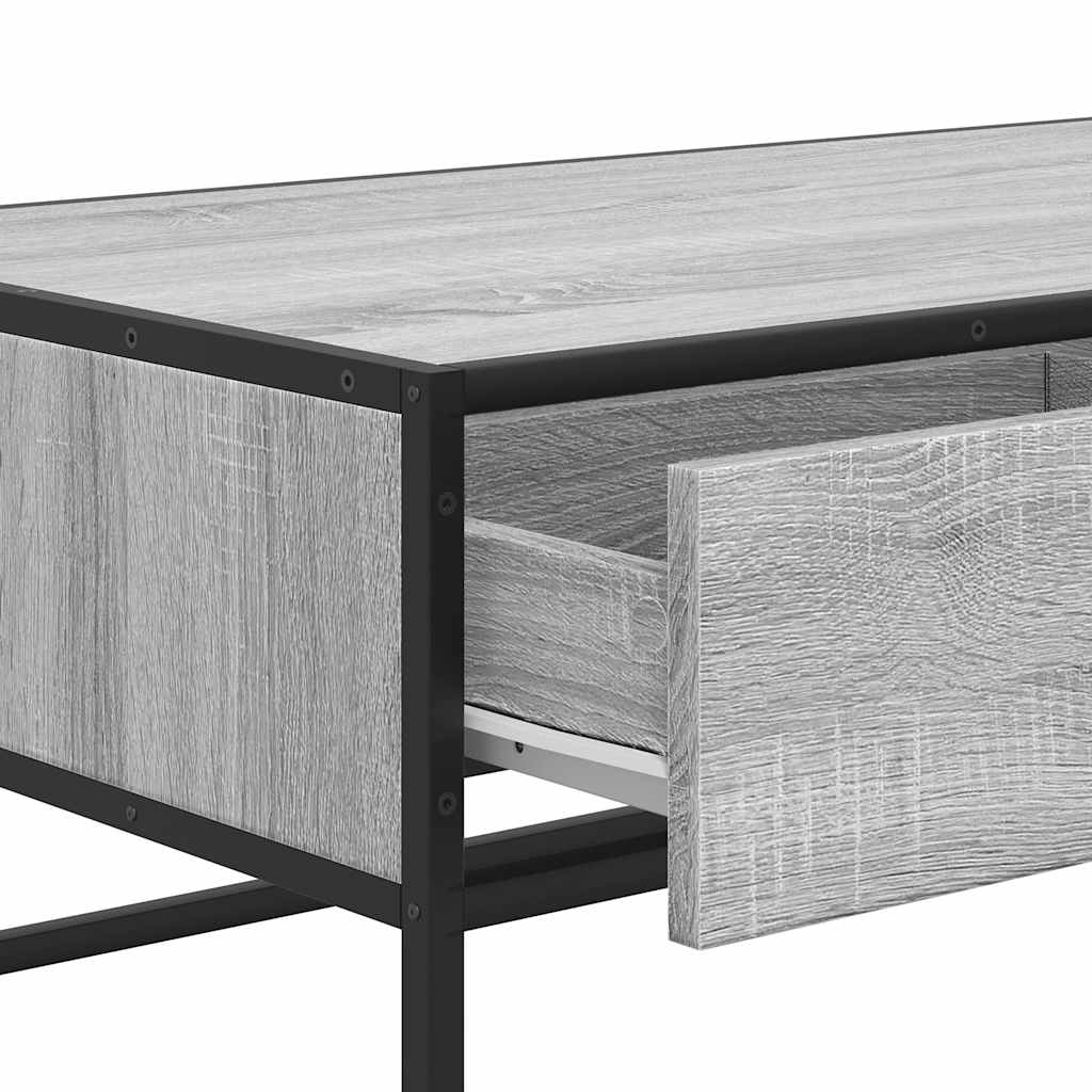Sohvapöytä 100X50X35 Cm Tekninen Puu Ja Metalli