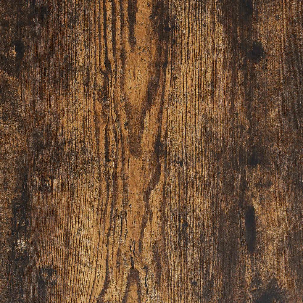 Sohvapöytä Savupähkinä 80 X 80 X 42 Cm Kehitetty Puu Ja Teräs