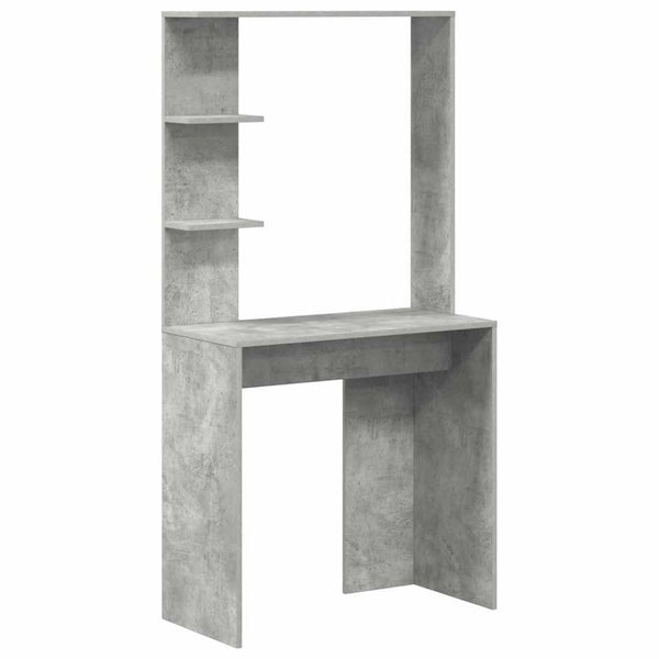 Pöytä Betoni Harmaa Tekninen Puu 78,5 X 37 X 154,5 Cm