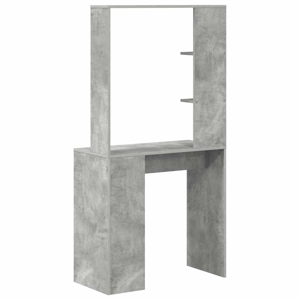 Pöytä Betoni Harmaa Tekninen Puu 78,5 X 37 X 154,5 Cm