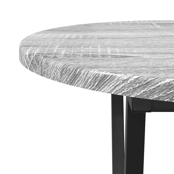 Sohvapöytä Harmaa 80 X 40 X 40.5 Cm Merkityltään Puu Ja Metalli
