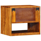 Yöpöytäkaappi 2 Kpl Ruskea 40 X 35 X 35 Cm Tiheä Akasiapuu