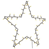 Jouluvalot Star Silhouette 80 Leds Lämmin Valkoinen