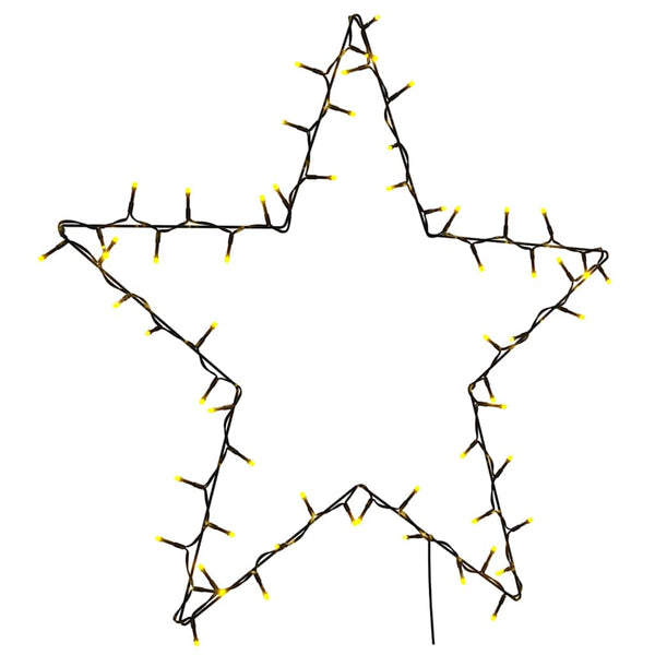 Jouluvalot Star Silhouette 80 Leds Lämmin Valkoinen