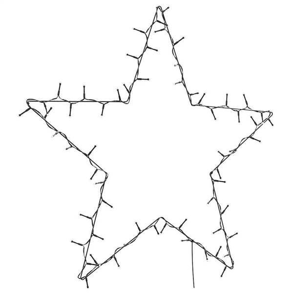 Jouluvalot Star Silhouette 80 Leds Lämmin Valkoinen
