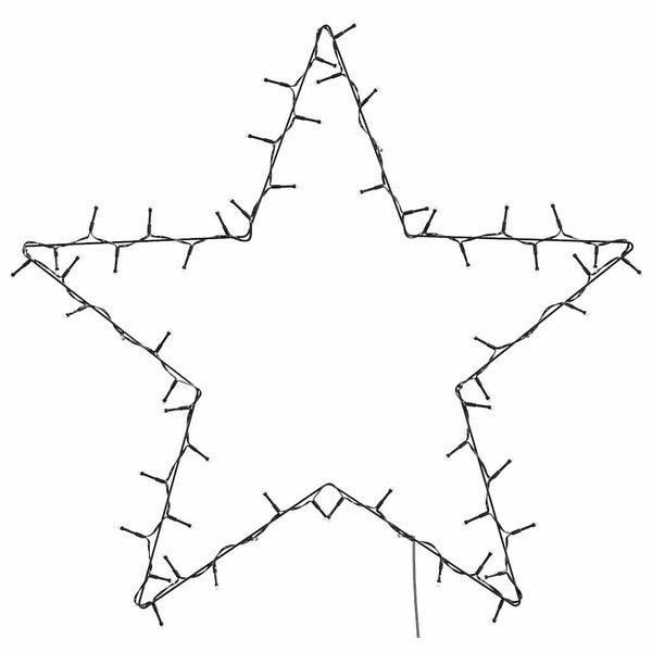 Jouluvalot Star Silhouette 80 Leds Lämmin Valkoinen