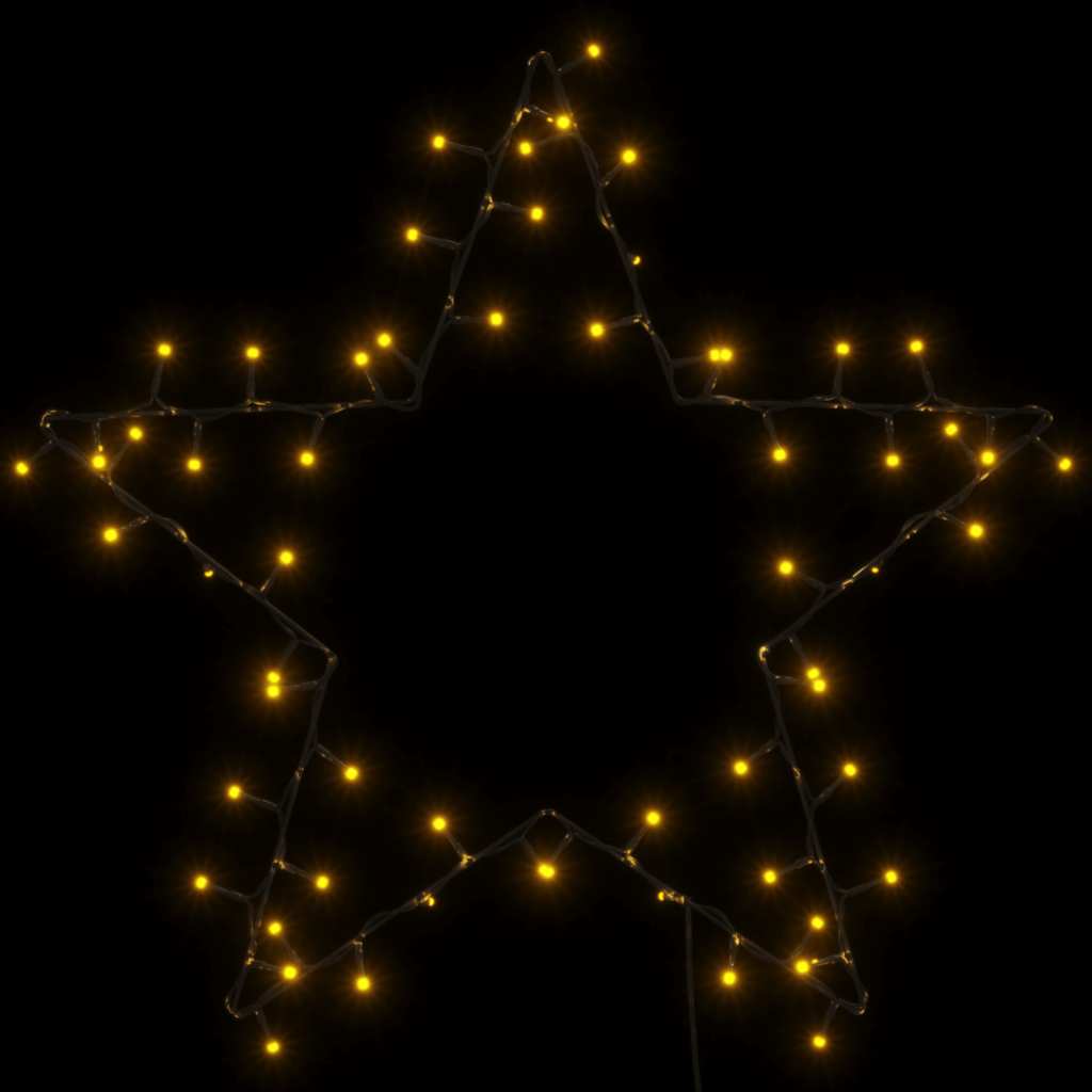 Jouluvalot Star Silhouette 80 Leds Lämmin Valkoinen