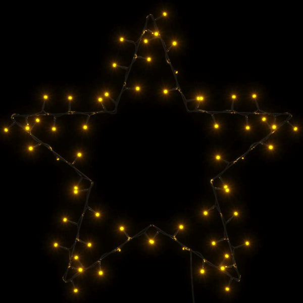 Jouluvalot Star Silhouette 80 Leds Lämmin Valkoinen