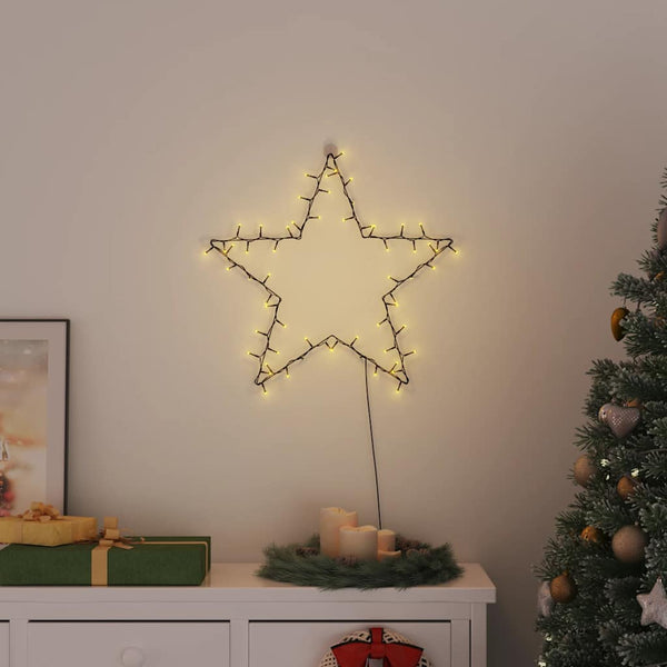 Jouluvalot Star Silhouette 80 Leds Lämmin Valkoinen