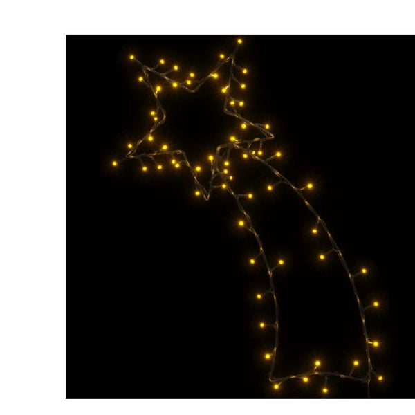 Jouluvalot Tähdenlento Siluetti 80 Leds Lämmin Valkoinen