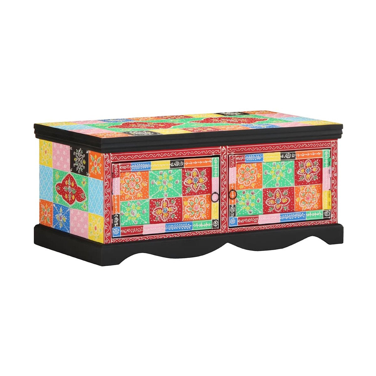 Sohvapöytä Monivärinen 90X50X40 Cm Massiivipuu Mango