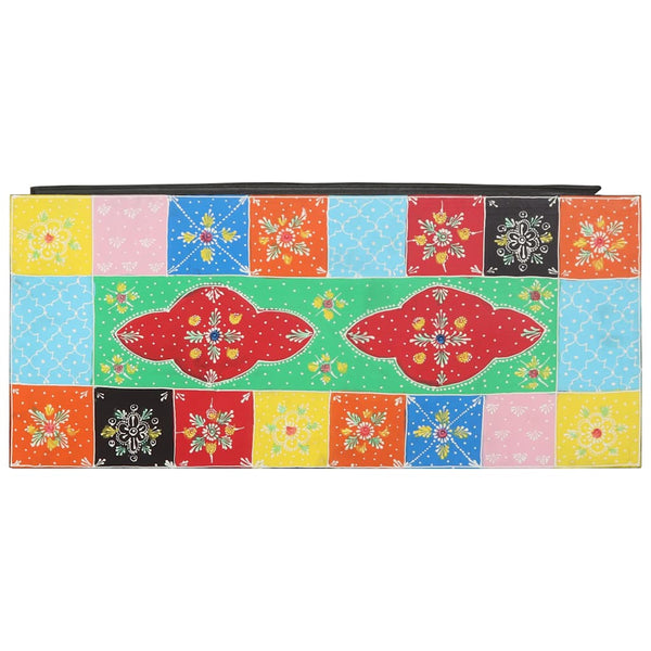 Tv-Kaappi 80 X 35 X 50 Cm Monivärinen Kiinteä Mango Puu