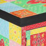 Tv-Kaappi 100 X 35 X 50 Cm Monivärinen Kiinteä Mango Puu