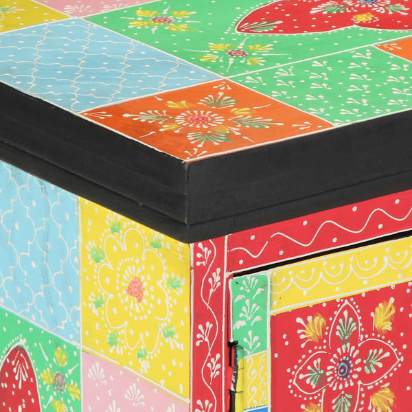 Tv-Kaappi 100 X 35 X 50 Cm Monivärinen Kiinteä Mango Puu