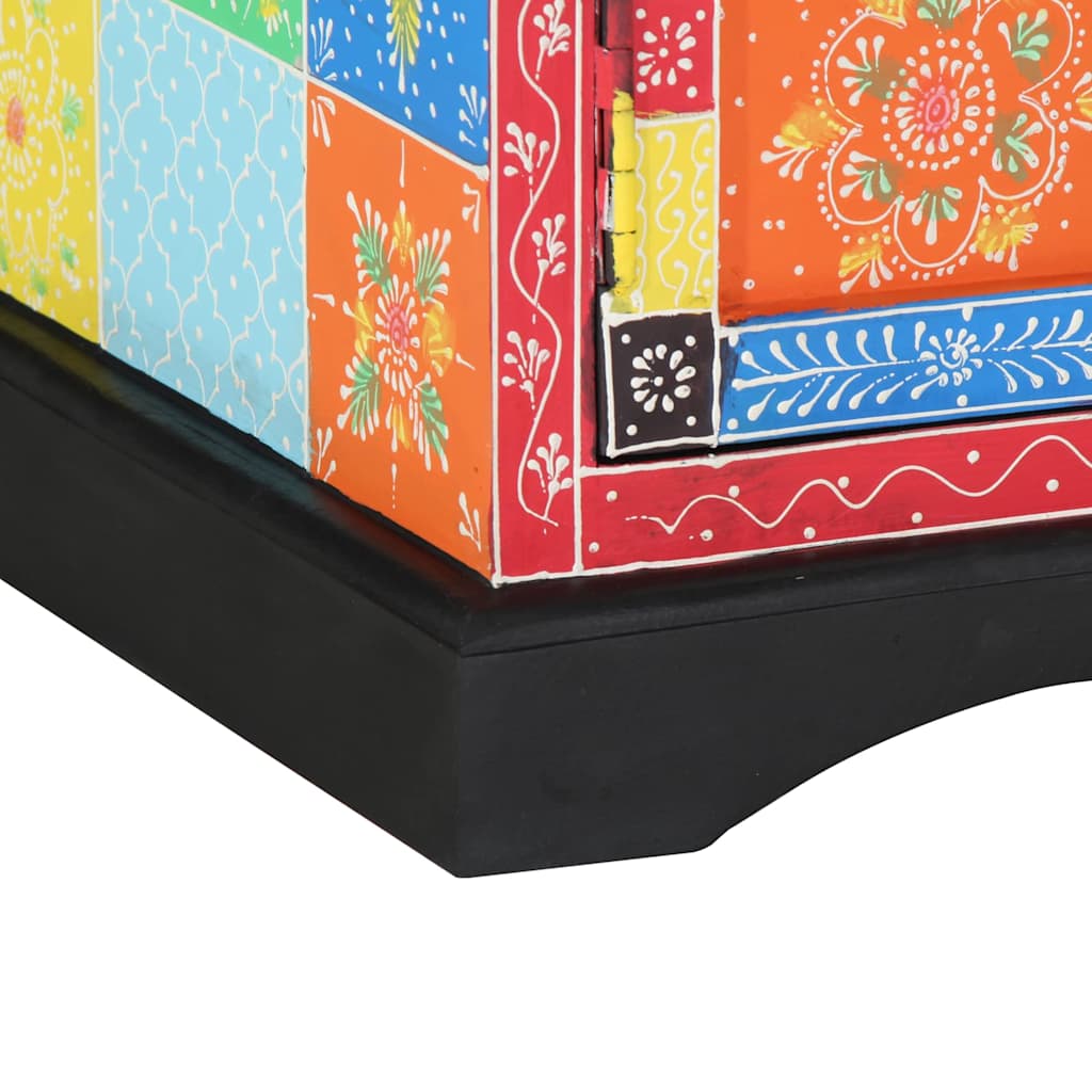 Tv-Kaappi 100 X 35 X 50 Cm Monivärinen Kiinteä Mango Puu
