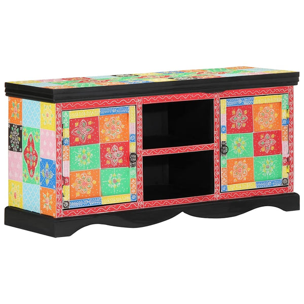 Tv-Kaappi 100 X 35 X 50 Cm Monivärinen Kiinteä Mango Puu