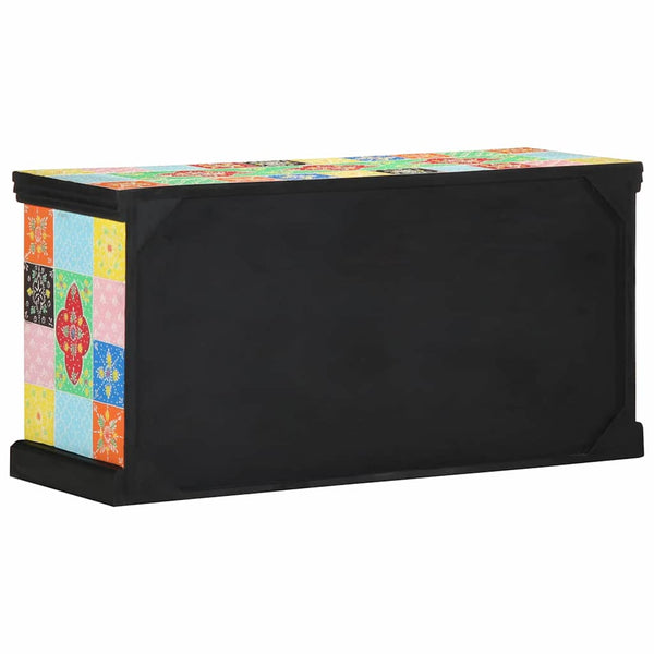 Tv-Kaappi 100 X 35 X 50 Cm Monivärinen Kiinteä Mango Puu