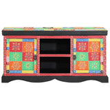 Tv-Kaappi 100 X 35 X 50 Cm Monivärinen Kiinteä Mango Puu