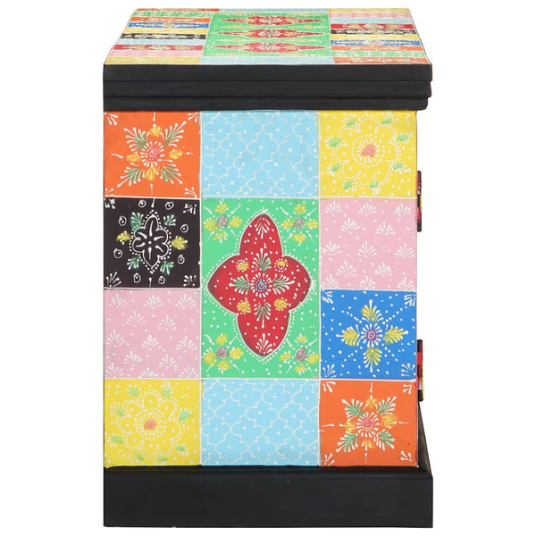 Tv-Kaappi 100 X 35 X 50 Cm Monivärinen Kiinteä Mango Puu