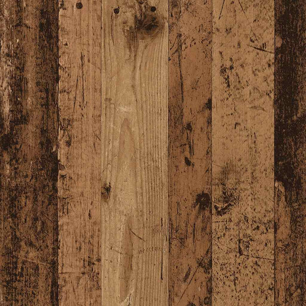 Tilanjakaja/Kirjahylly Vanhaa Puuta 100X24X140 Cm Lastulevy