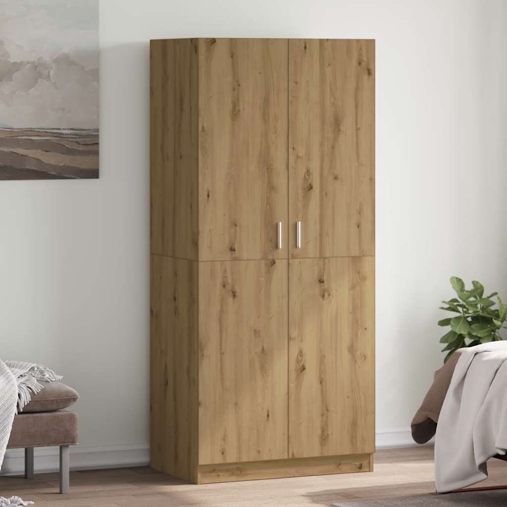 Vaatekaappi 90X52X200 Cm Tekninen Puu