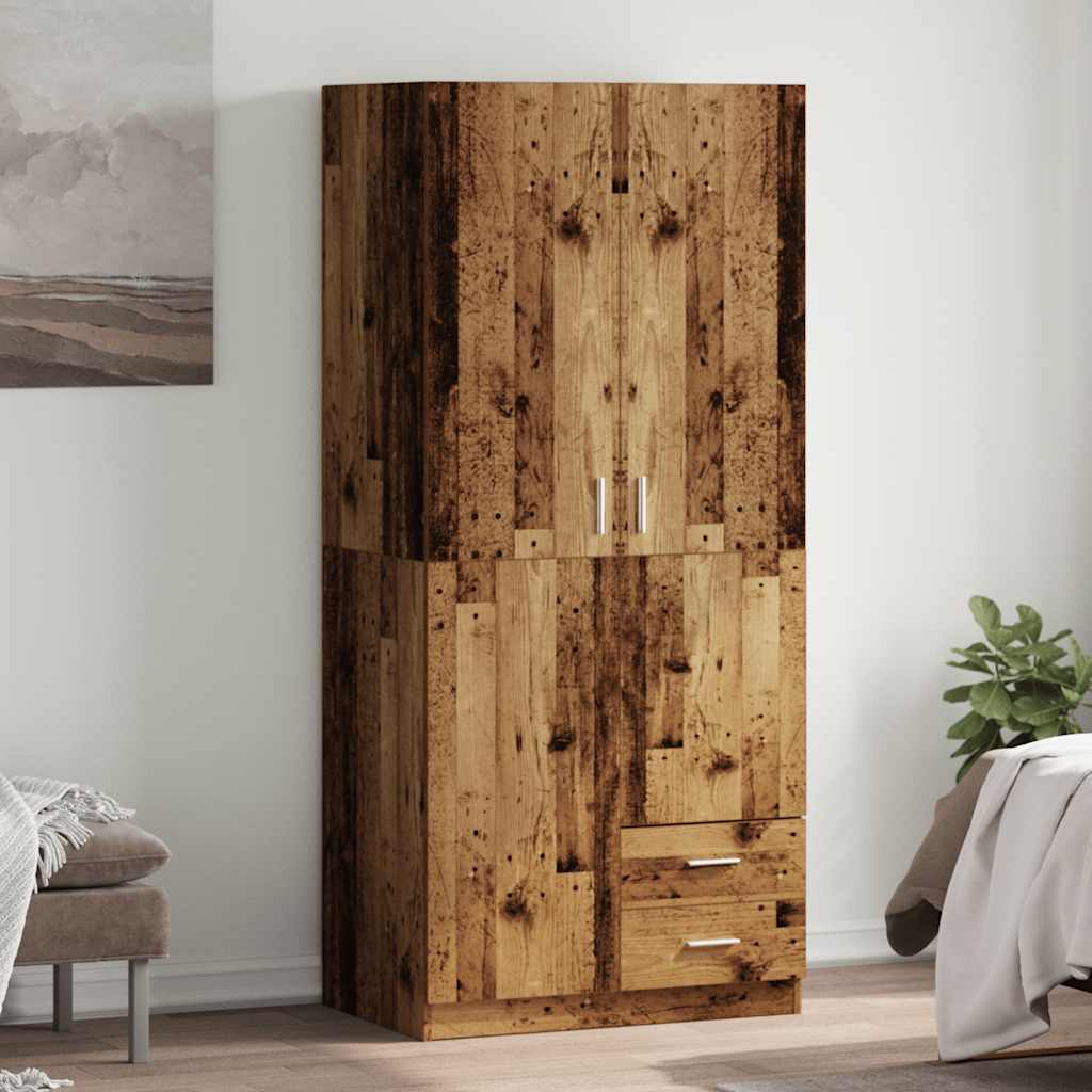 Vaatekaappi 80X52X180 Cm Tekninen Puu