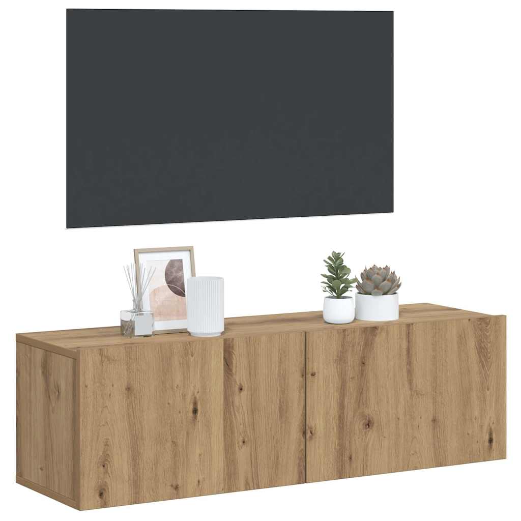 Tv-Seinäkaappi 100X30X30 Cm Tekninen Puu