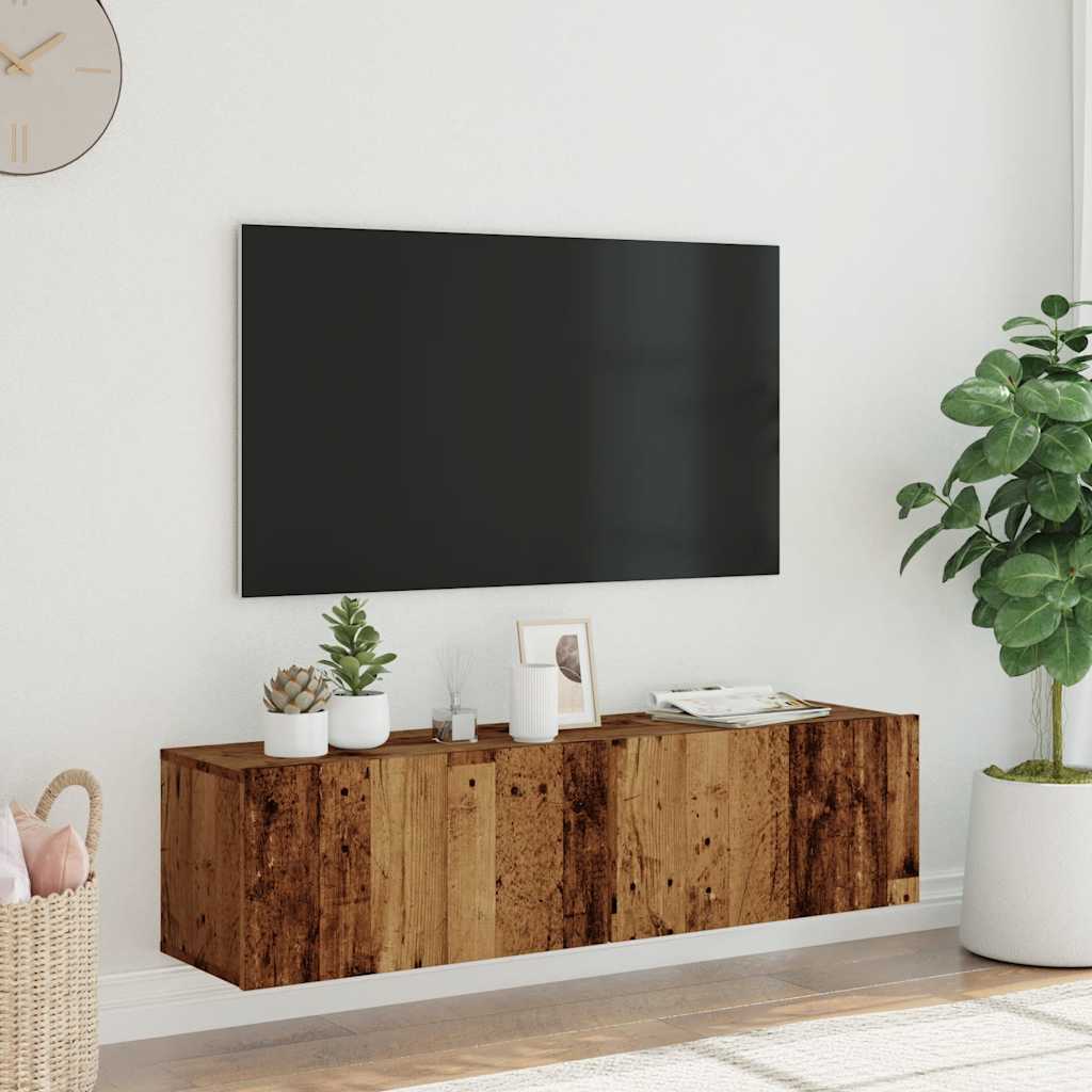 Tv-Seinäkaappi 120X30X30 Cm Tekninen Puu