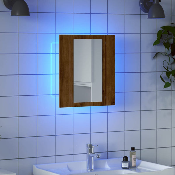 Kylpyhuoneen Led Peilikaappi 40X12X45 Cm Akryyli