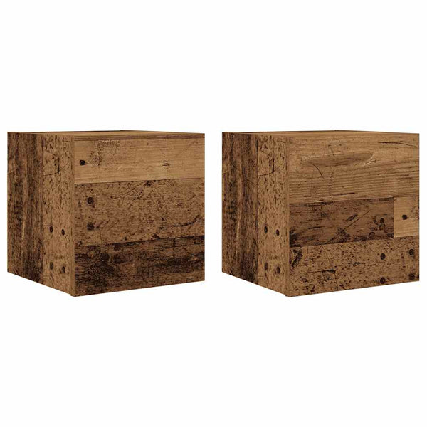 Seinäkiinnitettävät Tv-Tasot 2 Kpl 30,5X30X30Cm