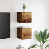 Seinäkiinnitettävät Tv-Tasot 2 Kpl 30,5X30X30Cm