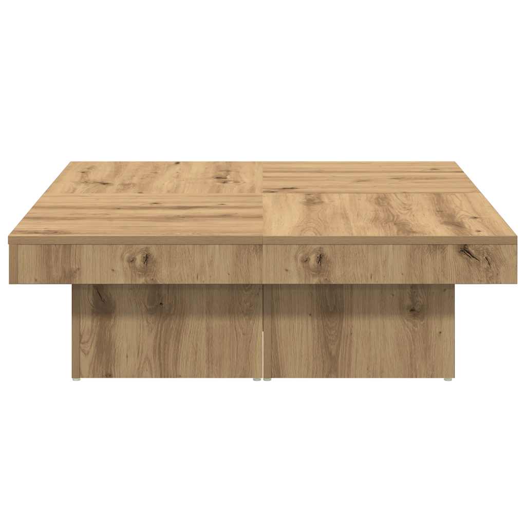Sohvapöytä Käsityöläinen Tammi 90X90X28 Cm Tekninen Puu